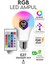Renkli Rgb LED Ampul, Kumandalı, Enerji Tasarruflu, Çok Renk Seçenekli 1