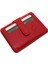 Carpi Çok Bölmeli Unisex Hakiki Flötr Deri Kartlık - Kırmızı 2