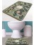 Yeşil Desenli Kaymaz Taban Banyo Paspası 35X45CM 1