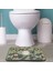 Yeşil Desenli Kaymaz Taban Banyo Paspası 35X45CM 2