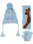 Kitti Bebe Erkek Atkı Bere Eldiven Takım (1-4 Yaş) K24160-09 Açık Mavi 1
