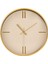 Şık Krem Kadran Çizgi Rakam Duvar Saati, Altın, 29 cm 1