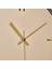 Şık Krem Kadran Çizgi Rakam Duvar Saati, Altın, 29 cm 3