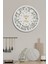 Şık Beyaz Dekoratif Mutfak Duvar Saati, Modern ve Şık Tasarım 1