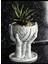 Mermer Desenli Hand Of Tree Plastik Vazo 3