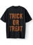 Trick Or Treat Turuncu Oversize Unisex Tişört T-Shirt 1