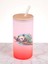 Panda Baskılı 600 ml Cam Matara- Su Matarası, Suluk Matara, Cam Pipetli Matara 1