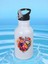 Çiçekli Kalpli Matara Suluk 600 ml - Çocuk Suluk Matara, Çocuk Su Matarası 1
