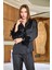 Aqua 25583 Gömlek Yaka Otrişli Saten Pijama Takımı 2