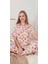 Alissa 6274 Kadın Armut Desenli Patlı Pijama Takımı 2