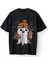 Sevimli Hayalet Baskılı Cadılar Bayramı Halloween Oversize Unisex Tişört T-Shirt 1