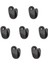 Çok Renkli Büyük Tekli Fincan Askısı, Siyah, 12X23X30 mm 2