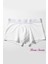 Beyaz 3'lü Paket Soft Elastan Boxer %90 Coton %10 Elestane 6