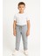 Okul Için Gri Jogger Pantolon 1