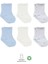 Bistyle Basic Penye Soket Çorap 6'lı BS10101B Mavi Ekru Gri 1