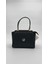Siyah Metal Şerit Detaylı El Çantası Orijinal Levid'or 1