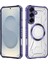 Case For Samsung Galaxy S24 Plus Için Manyetik Halkalı Şeffaf Akrilik Darbeye Dayanıklı Koruyucu Kılıf-Mor (Yurt Dışından) 1