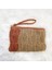 El Örgüsü Kağıt Ip Bohem Tarzı Çift Renkli Kadın Klaç El Çantası 1