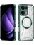 Case For Oppo RENO13 Pro Için Manyetik Halkalı Şeffaf Akrilik Darbeye Dayanıklı Koruyucu Kılıf-Yeşili (Yurt Dışından) 1