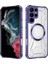 Case For Samsung Galaxy S22 Ultra 5g Için Manyetik Halkalı Şeffaf Akrilik Darbeye Dayanıklı Koruyucu Kılıf-Mor (Yurt Dışından) 1