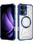 Case For Oppo RENO13 Pro Için Manyetik Halkalı Şeffaf Akrilik Darbeye Dayanıklı Koruyucu Kılıf-Mavi (Yurt Dışından) 1