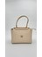 Krem Metal Şerit Detaylı El Çantası Orijinal Levid'or 1