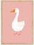 White Goose - Doğal Ahşap Çerçeveli Tablo - Sade Çocuk Posteri 4