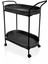 Mat Siyah Servis Arabası, Tepsili, Şık ve Pratik Kullanım Için Ideal 1