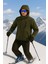 Su ve Rüzgar Geçirmez Kürklü Softshell Erkek Mont 5