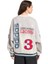 Kadın Gri Sweatshirt Baseball Crew JW0150 3