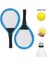 Badminton Seti ve Soft Tenis Topu - Rkt-35 - Mavi 1