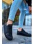 Side Buckle Günlük Erkek Ayakkabı Siyah 5