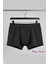 Siyah Soft Elastan Boxer %90 Coton %10 Elestane 10'lu Paket 2