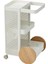 Beyaz Tekerlekli Servis Sehpası 42X39X65 Cm, Şık ve Kullanışlı Tasarım 2