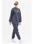 Kadın Relax Baskılı Bisiklet Yaka Içi Pamuklı Oversize Eşofman Takımı 2