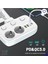 Akım Korumalı 2’li Ayrı Anahtarlı Priz, 2x Priz, 3x Usb, 1x Type-C, 2 mt Kablo, Hızlı Şarj 2