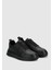 Siyah Deri Erkek Sneaker 2