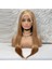 Düz Front Lace Gerçek Tül Peruk / Sıcak Karamel / 70/75CM 1