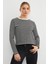 3 Iplik Şardonsuz Çizgili Bisiklet Yaka Sweatshirt 3
