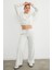 3 Iplik Fiyonk Nakışlı Crop Sweatshirt 2