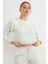 3 Iplik Fiyonk Nakışlı Crop Sweatshirt 4