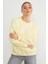 3 Iplik Taşlı Kalp Detaylı Oversize Sweatshirt 4