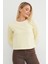 3 Iplik Şardonsuz Çizgili Bisiklet Yaka Sweatshirt 5