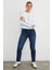3 Iplik Şardonsuz Çizgili Bisiklet Yaka Sweatshirt 3
