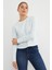 3 Iplik Şardonsuz Çizgili Bisiklet Yaka Sweatshirt 4