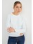 3 Iplik Şardonsuz Çizgili Bisiklet Yaka Sweatshirt 6