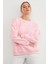 3 Iplik Taşlı Kalp Detaylı Oversize Sweatshirt 6