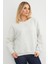 3 Iplik Taşlı Kalp Detaylı Oversize Sweatshirt 3