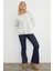3 Iplik Taşlı Kalp Detaylı Oversize Sweatshirt 4