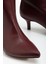 SYT-2025 Bordo Cilt Günlük Kadın Çizme 5
